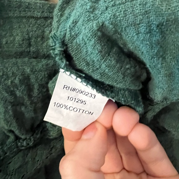 PacSun Me to Me Green Cropped Ruffled Shirt - Picture 4 of 4